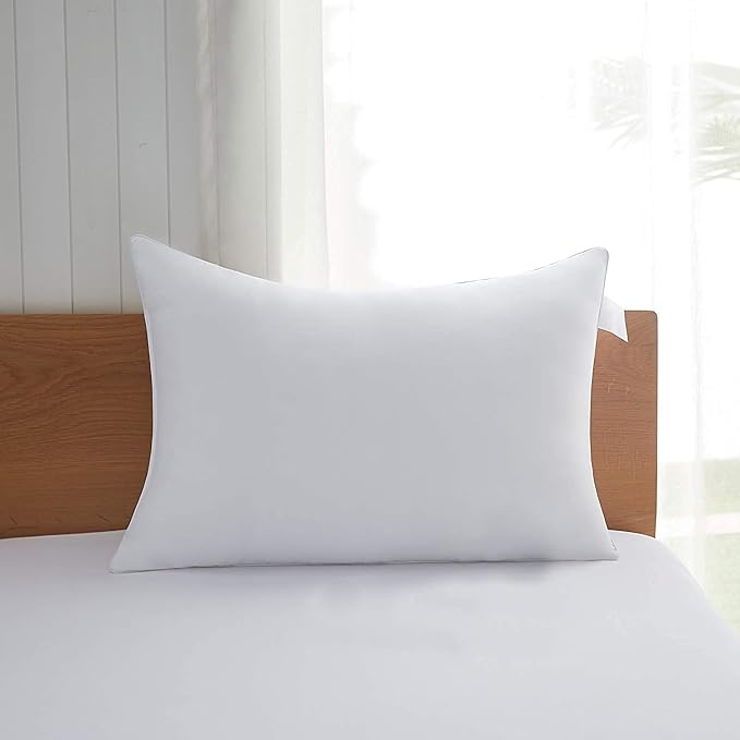 Acanva Bed Pillows for Sleeping 1 Pack with Luxury Hotel Quality, Super Plush 3D Fiber Filling, Top-end Microfiber Cover for Side Stomach Back Sleepers, Queen(Pack of 1), White