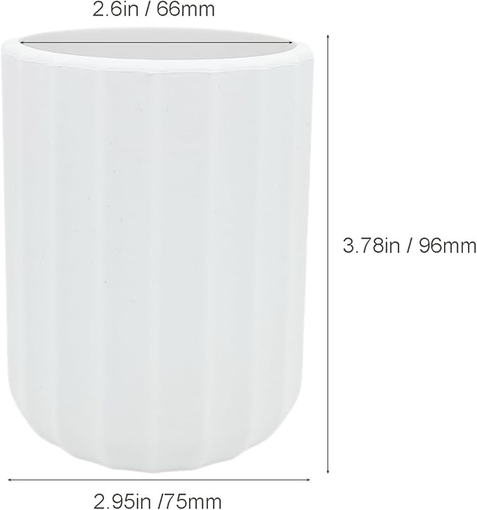 Glasses Holder for Nightstand, Silicone Eyeglass Holder for Desk Anti-scratch Glasses Stand (Striped White)