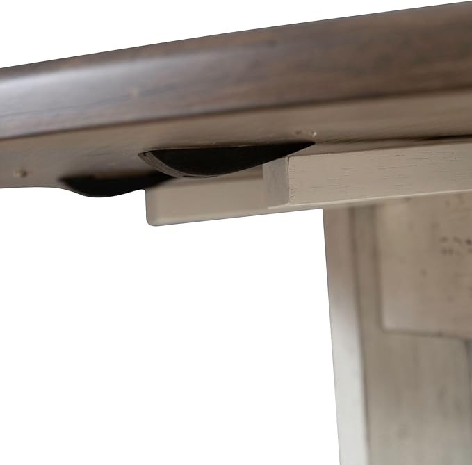 Liberty Furniture Al Fresco Drop Leaf Table for Dining Room - Graphite & Whitestone