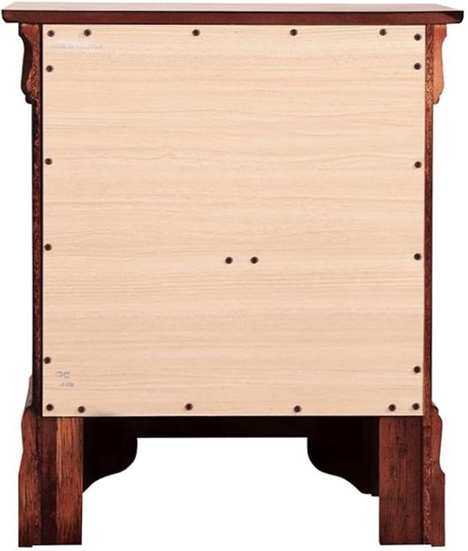 Glory Furniture Lewis 2-Drawer Wood Nightstand Cherry Stained