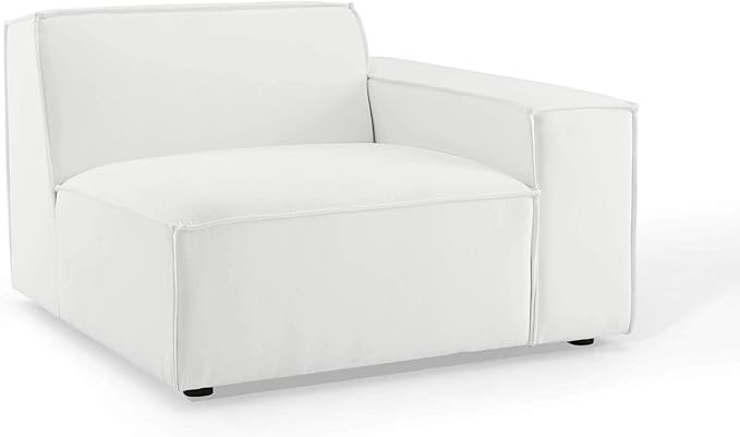 Modway Restore Upholstered Sectional Sofa, 7-Piece Set, White
