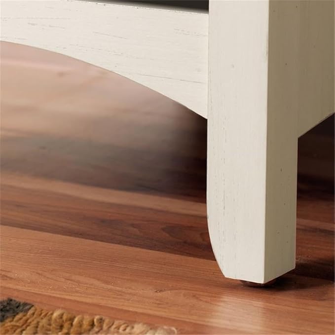 Bush Home Salinas Hall Tree with Storage Bench in Antique White