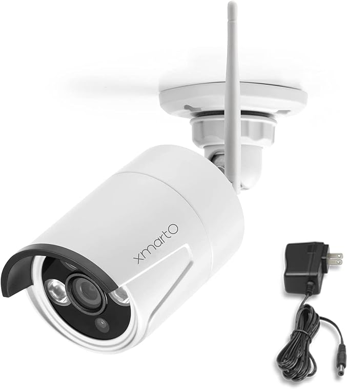 xmartO WB2024-W 3MP WiFi Home Security Camera with Built-in Microphone (add-on Camera with 3.6mm Lens and 2K HD Resolution, Works only for NVRs Version 3.0 or Later)