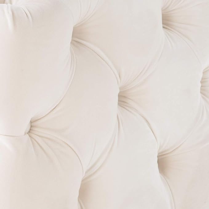 Christopher Knight Home Morris Fully Tufted Rectangular Ottoman, Ivory