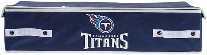 Franklin Sports NFL Under Bed Storage Bins - Folding Organizer Containers - NFL Team Office, Bedroom + Living Room Décor
