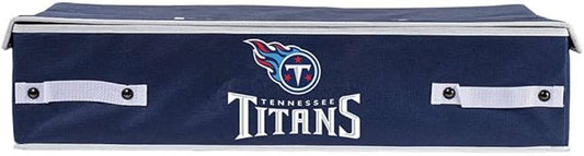 Franklin Sports NFL Under Bed Storage Bins - Folding Organizer Containers - NFL Team Office, Bedroom + Living Room Décor