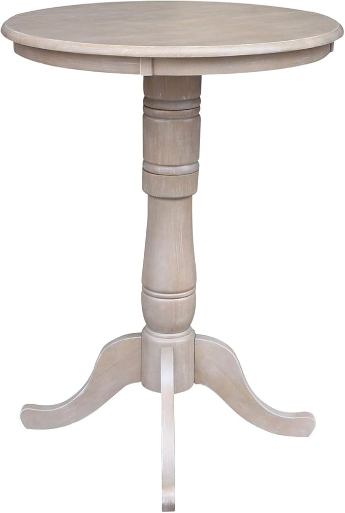 IC INTERNATIONAL CONCEPTS 30" Round Top Pedestal Table - 40.9" H