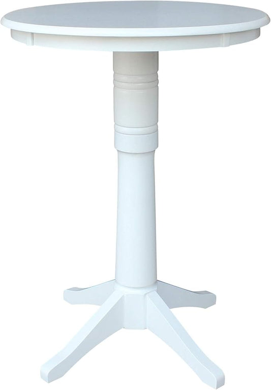 IC INTERNATIONAL CONCEPTS 30" Round Top Pedestal Table - 40.9" H