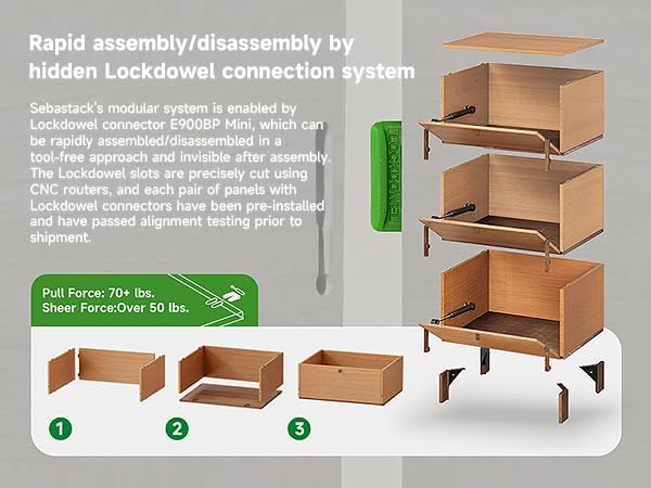 Sebastack Sideboard, Buffet Cabinet with 3 Storage Drawers, Easy Assembly Coffee Bar Wood Buffet Table for Kitchen, Dining Room, Bathroom, Basswood and Walnut Color Combo (1 pcs)