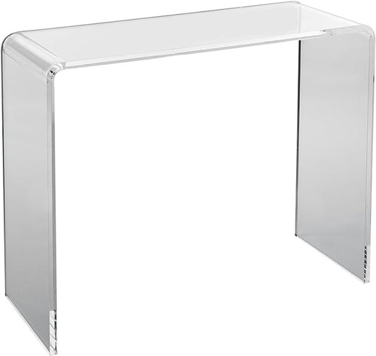 VEVOR Clear Acrylic Console Table, Sleek Transparent Acrylic End Table, Versatile Acrylic Side Table 37.95x15x29.13 inch, Ideal for Entryway, Lounge, or Dining Area