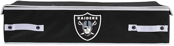 Franklin Sports NFL Under Bed Storage Bins - Folding Organizer Containers - NFL Team Office, Bedroom + Living Room Décor