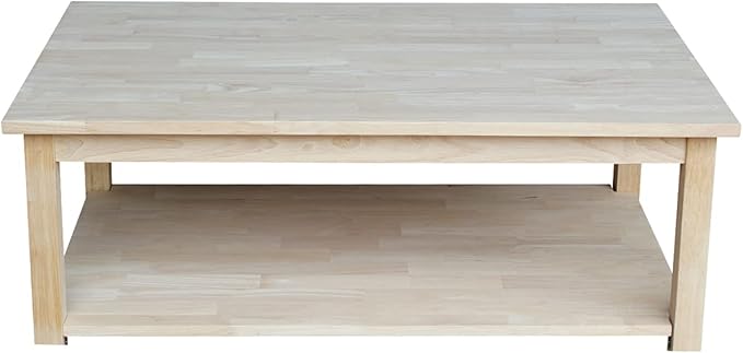 IC INTERNATIONAL CONCEPTS Solano Coffee Table Unfinished