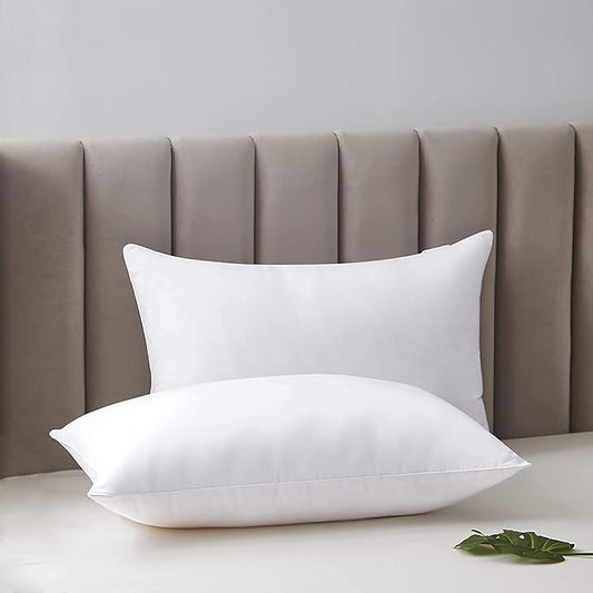 Acanva Bed Sleeping Extra-Soft Sham Down Alternative Pillow Insert, 1 Count (Pack of 1), White