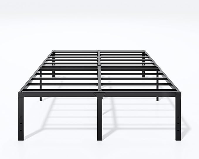 Metal Bed Frame California King Size - 18 Inch Heavy-Duty Cal King Platform Bed Frame No Box Spring Needed, Easy Assembly, Noise-Free, Sturdy Mattress Foundation, Underbed Storage Space