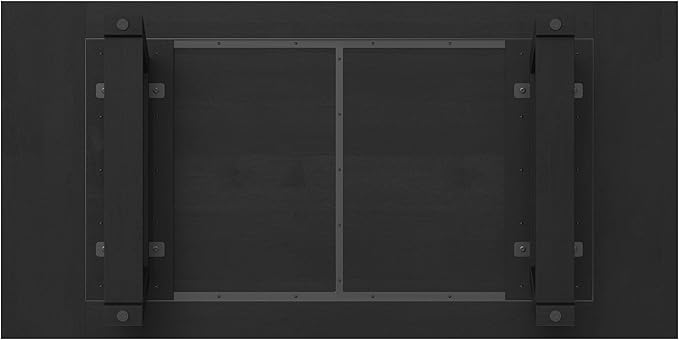 SIMPLIHOME Whitley Dining Table - 72 inch Wide Solid Mango Wood Rectangular Table in Black, Modern Farmhouse Style for Dining Room or Kitchen with Extra-Thick Trestle Base, Seats 6