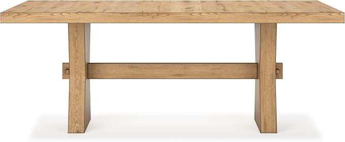 Signature Design by Ashley Galliden Farmhouse Dining Table, Light Brown
