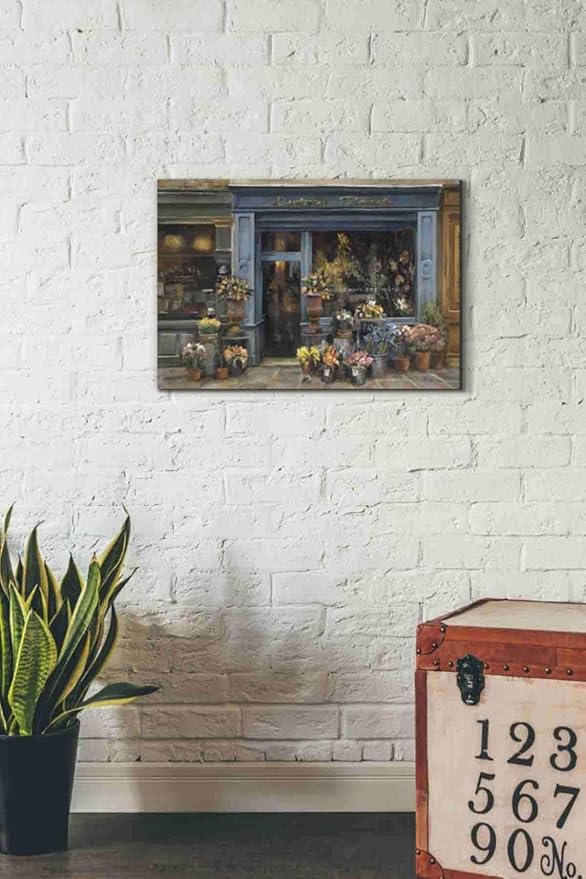Epic Graffiti 'Lartisan Fleuriste' by Marilyn Hageman, Canvas Wall Art, 26"x18"