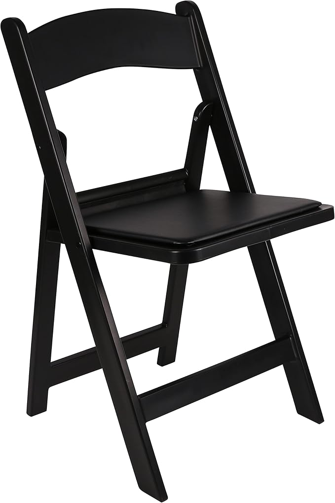 BTEXPERT Set of 4, Resin Folding Chair Vinyl Padded Seat Indoor Outdoor Lightweight Set for Home Event Party Picnic Kitchen Dining Church School Weddings