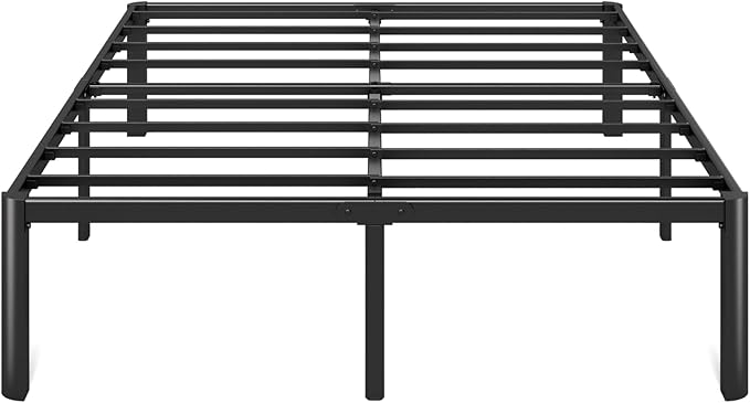 Zinus Van 16 Inch King Metal Platform Bed, Steel Slat Support, No Box Spring Needed, Eco Friendly WonderBox Packaging, Easy Assembly, Black