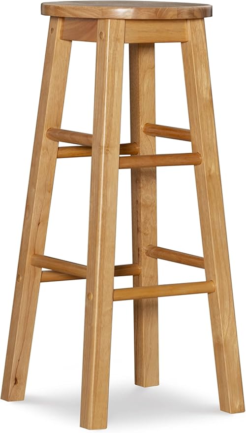 Linon 29-Inch Barstool With Round Seat