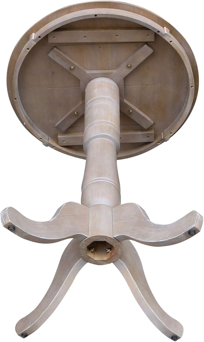 IC INTERNATIONAL CONCEPTS 30" Round Top Pedestal Table - 40.9" H