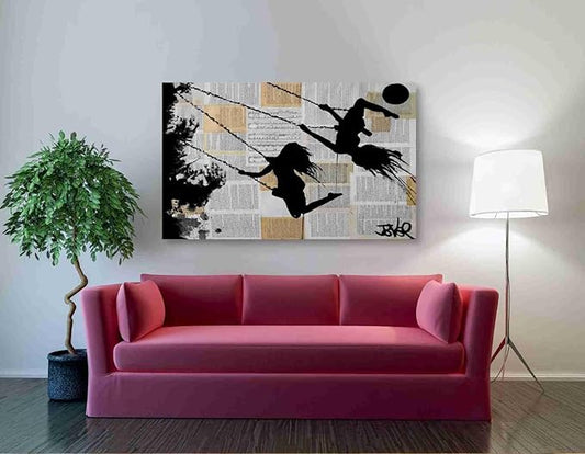 Epic Graffiti 'Summer' by Loui Jover, Canvas Wall Art, 54"x40"