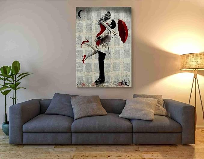Epic Graffiti 'It Rained' by Loui Jover, Canvas Wall Art, 40" x60'