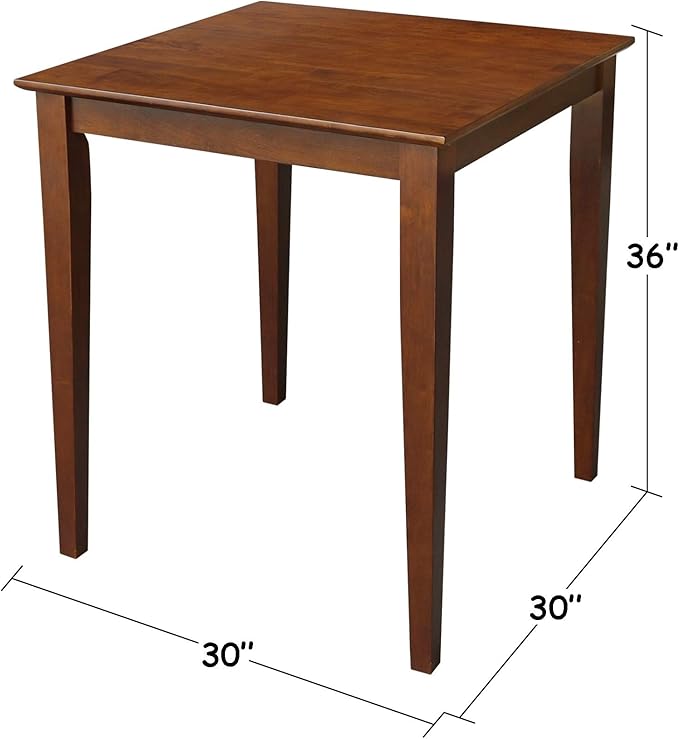 International Concepts Shaker Leg Table, Espresso