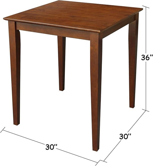 International Concepts Shaker Leg Table, Espresso