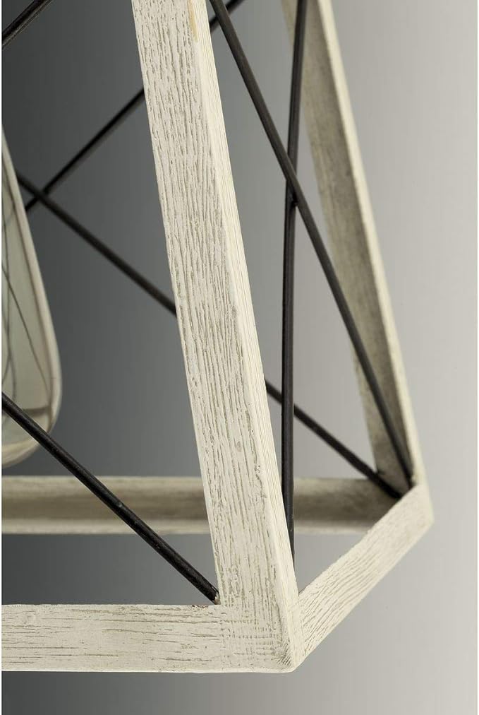 Progress Lighting 4 Light Chandelier, Rustic Farmhouse Style Modern Hanging Light Fixture for Kitchen and Dining Room, Briarwood Collection, Graphite
