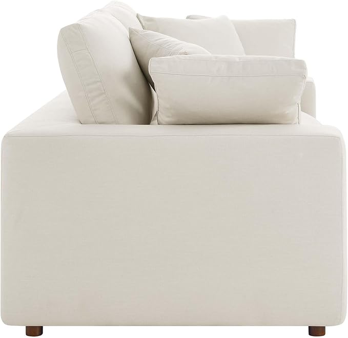 Modway EEI-4859-LBG Commix Down Filled Overstuffed Loveseat, Light Beige