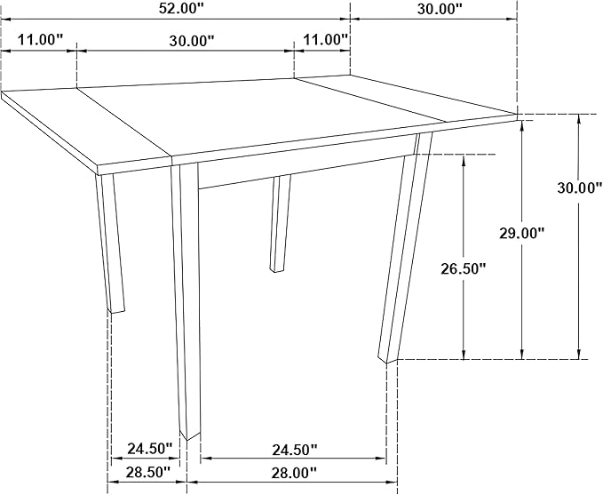 Coaster Home Furnishings - Kelso - Asian Hardwood and MDF - Rectangular Dining Table with Extension Leaf - Kitchen, Dining Room - 52-Inch - Cappuccino - 190821