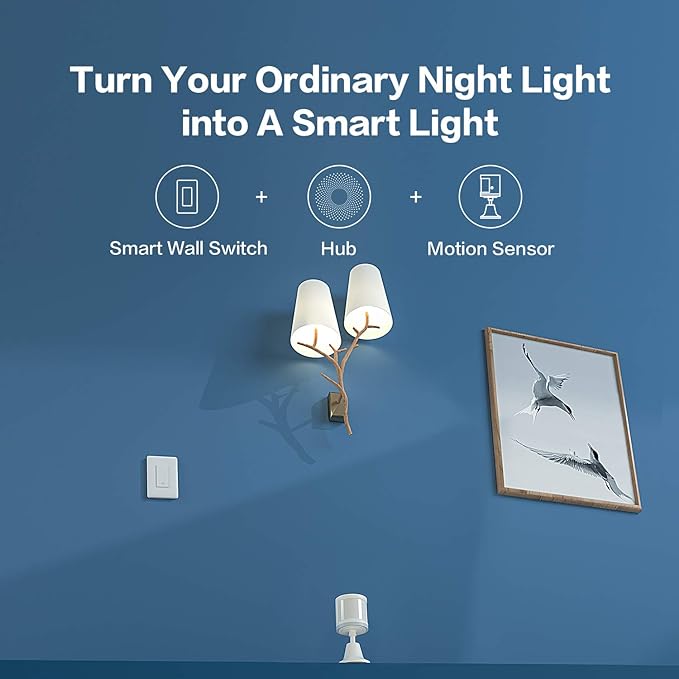 Aqara Smart Plug Plus Smart Light Switch (No Neutral, Single Rocker), with Energy Monitoring, Scheduling and Voice Control, Compatible with Alexa, Google Assistant, IFTTT, and Apple HomeKit Compatible