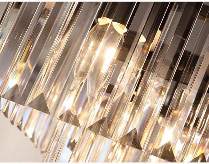 Crystal Chandeliers Modern Contemporary Ceiling Lights Fixtures Pendant Lighting Dining Room Living Room Chandelier D21.6 H7.1