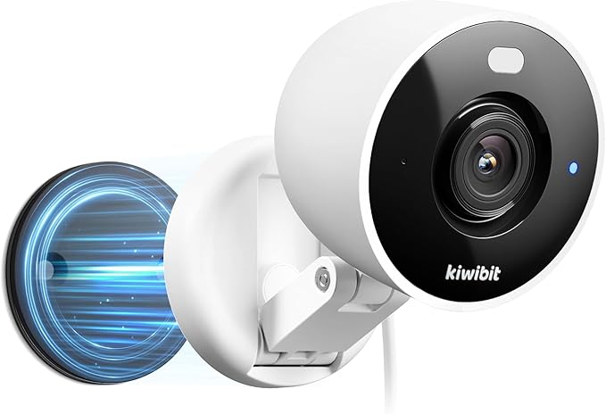 2K Security Camera Indoor/Outdoor, Magnetic Wired Cameras for Home Security, Pet Camera, Baby Monitor, AI Detection, Color Night Vision, 2.4GHz WiFi, SD & Cloud Storage, Works with Alexa