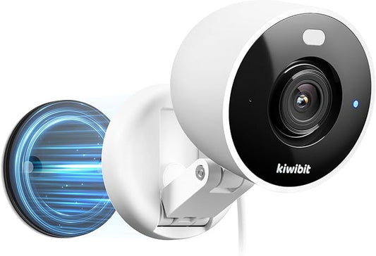 2K Security Camera Indoor/Outdoor, Magnetic Wired Cameras for Home Security, Pet Camera, Baby Monitor, AI Detection, Color Night Vision, 2.4GHz WiFi, SD & Cloud Storage, Works with Alexa