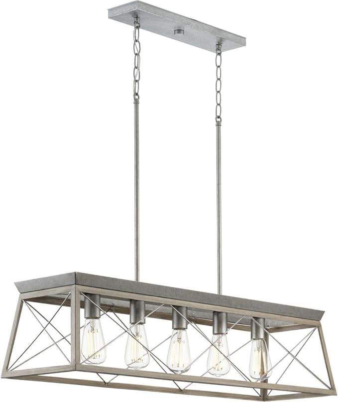 Progress Lighting P400048-141 Briarwood Chandeliers, Galvanized