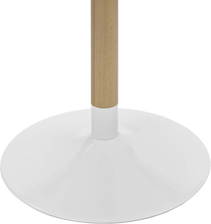 Modway Whirl 40" Contemporary Modern Round Kitchen and Dining Table in White