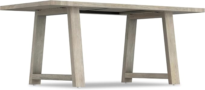 SIMPLIHOME Whitley Dining Table - 72 inch Wide Solid Mango Wood Rectangular Table in White Wash, Modern Farmhouse Style for Dining Room or Kitchen with Extra-Thick Trestle Base, Seats 6