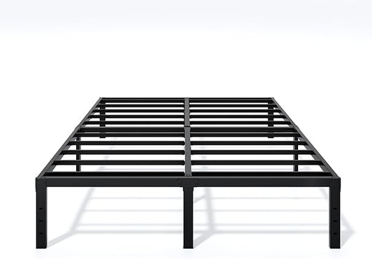 Metal Bed Frame Queen Size - 14 Inch Heavy-Duty Queen Platform Bed Frame No Box Spring Needed, Easy Assembly, Noise-Free, Sturdy Mattress Foundation, Underbed Storage Space