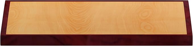 Flash Furniture 36'' Square 2-Tone High-Gloss Cherry / Mahogany Resin Table Top with 2'' Thick Drop-Lip