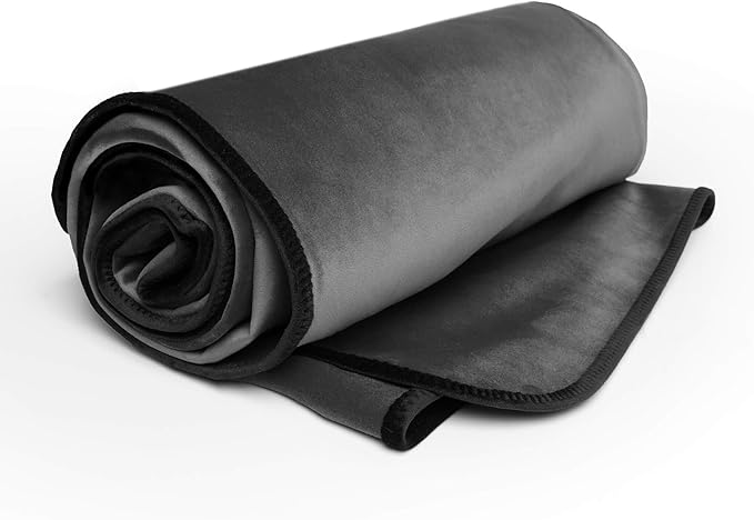 Avana Waterproof Throw - Sensual Blanket for Adults - Made in The USA - Small Size, Micro-Velvet Grey