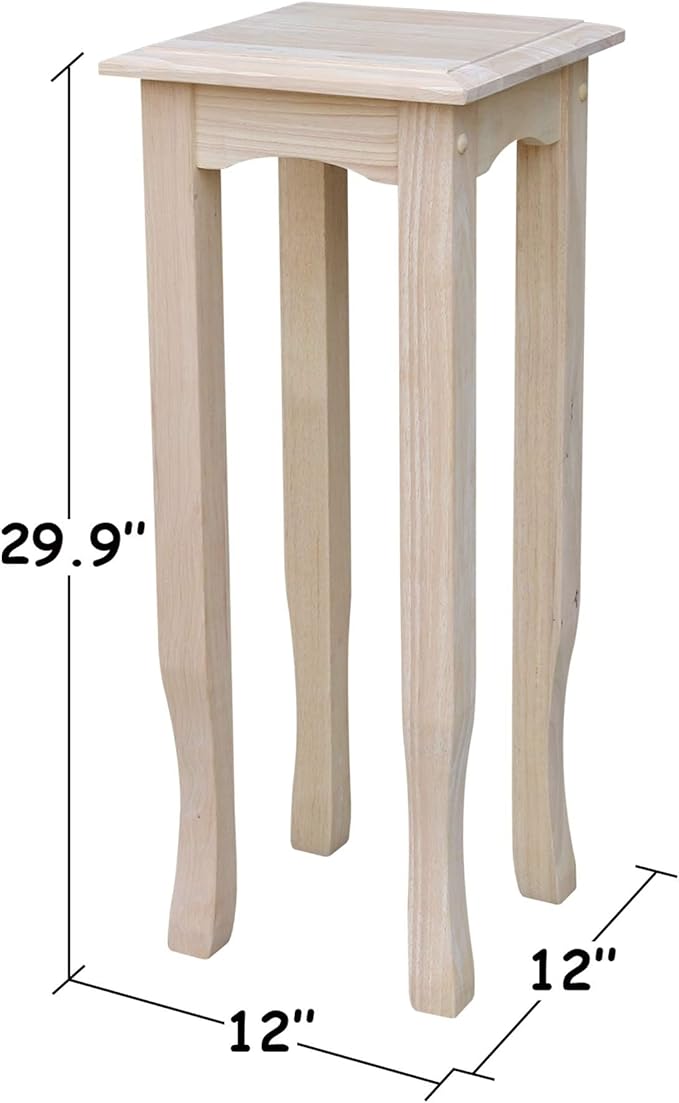 International Concepts 30" High Unfinished Tea Table
