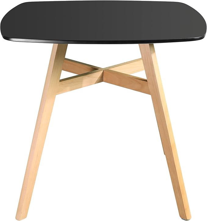 Mid Century Modern Square Dining & Coffee Table 31.50’’ with Wood Legs for Kitchen Living & Dining Room