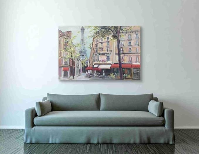Epic Graffiti 'Springtime in Paris' by Marilyn Hageman, Canvas Wall Art, 40"x60"
