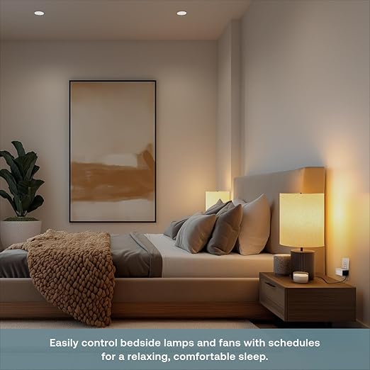 Deako Smart Plug, Compatible with Alexa, Google Assistant, Samsung SmartThings, Remote App Control, 15A/120V, White