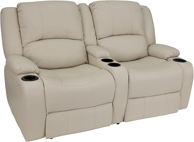 RecPro RV 64" Powered Recliner Loveseat | Wall Hugger Sofa | Ultrafabrics Brisa (Birch)
