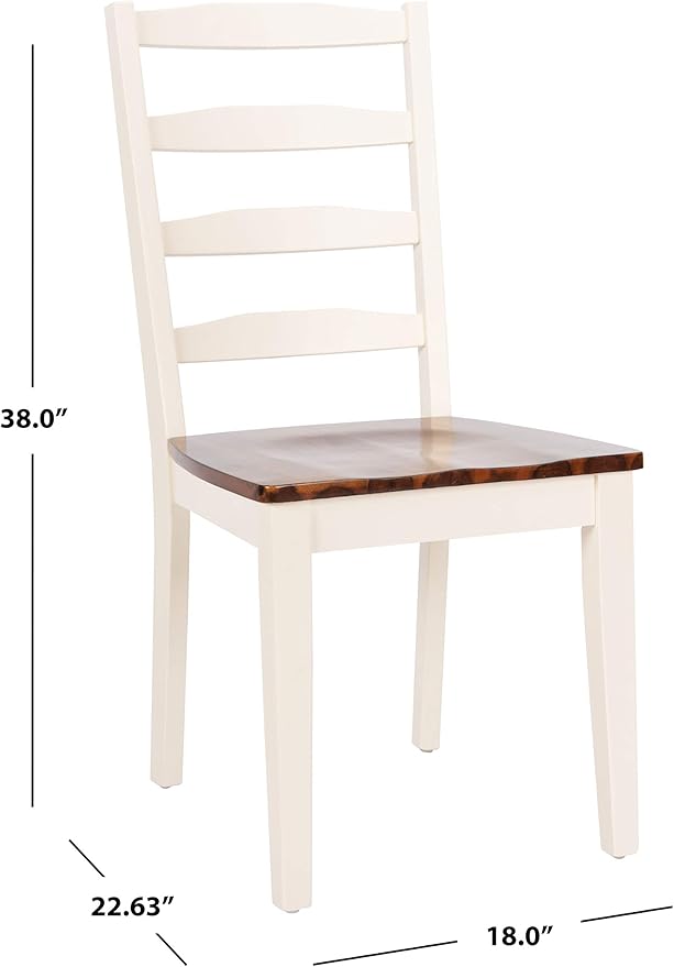 Safavieh Home Shay White and Natural 5-piece Dining Set
