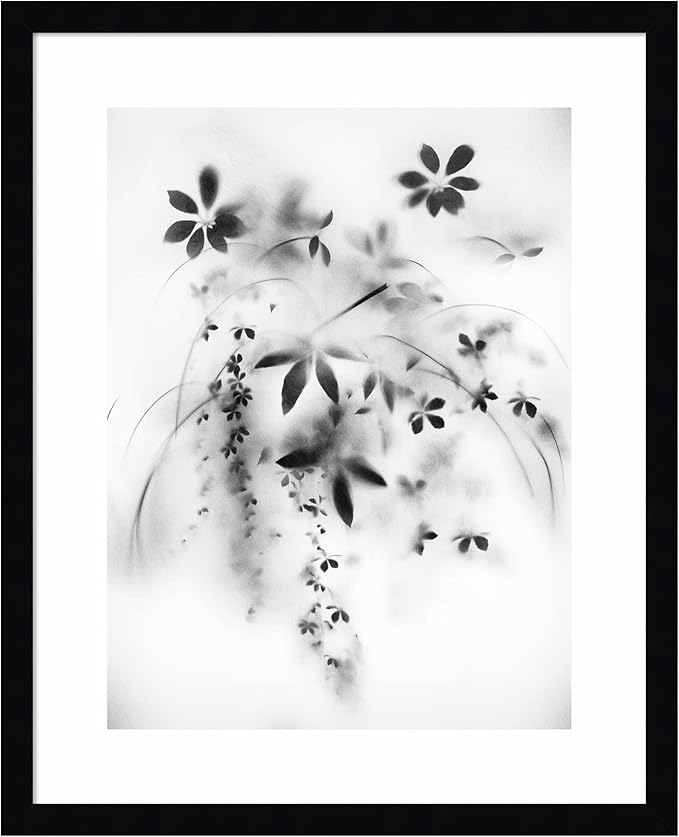 Amanti Art Framed Wall Art Print 21x17 Natural Floral Veil by Teis Albers, Nature Wall Art, Modern Contemporary Decor, Small Poster Painting Artwork for Living Room, Bedroom, Bathroom, Kitchen,