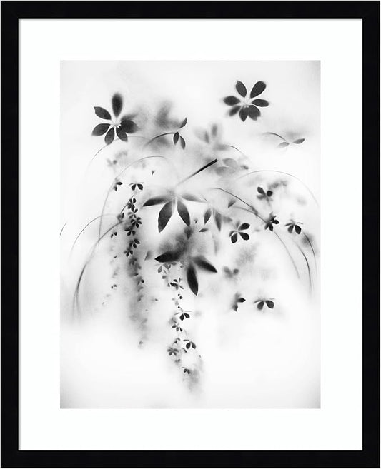 Amanti Art Framed Wall Art Print 21x17 Natural Floral Veil by Teis Albers, Nature Wall Art, Modern Contemporary Decor, Small Poster Painting Artwork for Living Room, Bedroom, Bathroom, Kitchen,